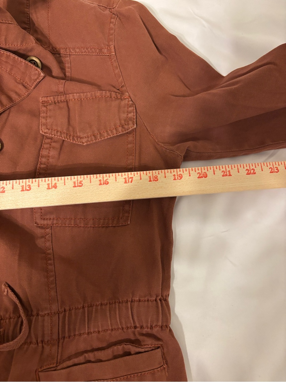 American Rag Women's Rust-Brown Utility Jacket - Picture 4 of 8